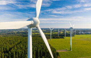 Wind Turbines Producing Wind Energy
