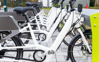 E-Bikes at bike station