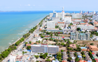 Insurance Challenges Facing Coastal Commercial Properties: The coastline in Miami, Florida.