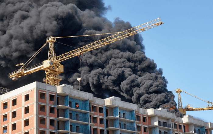 Fires are a significant risk to businesses in the construction industry. In addition to significant property damage, they can cause serious injuries and death. One source of fires is spontaneous combustion, or spontaneous ignition, in which fires start without the presence of an external heat source. Several conditions, including the improper storage or disposal of combustible materials, can create conditions for this process to occur. Knowing about and addressing factors contributing to this hazard can help prevent it, and by taking steps to mitigate this risk, employers can help protect people at their worksite and their property.